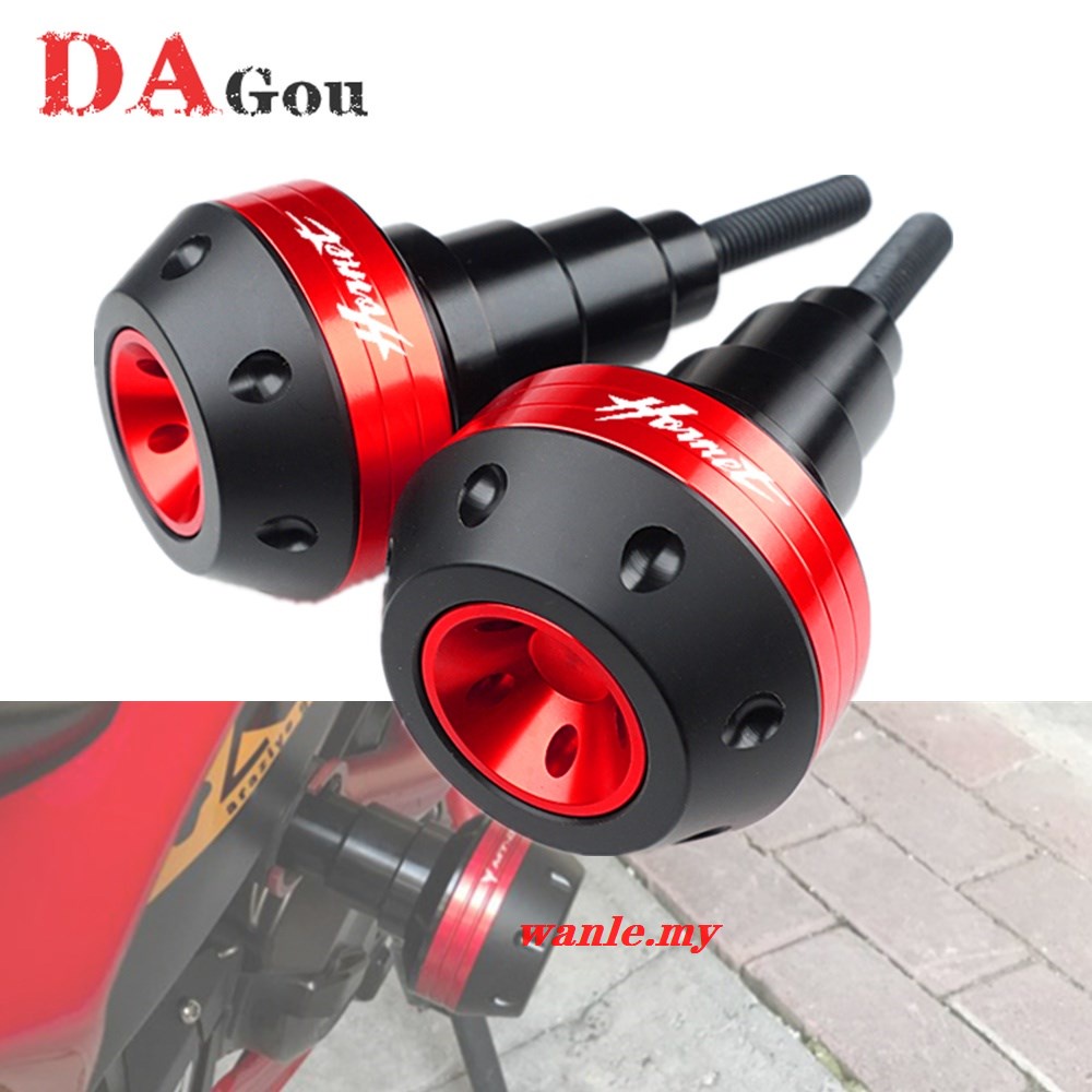 Paratelaio Moto Per Honda CB600 Hornet E CBR - Protezione Anti Caduta, In Alluminio CNC, Colore Titanio - Foto 3