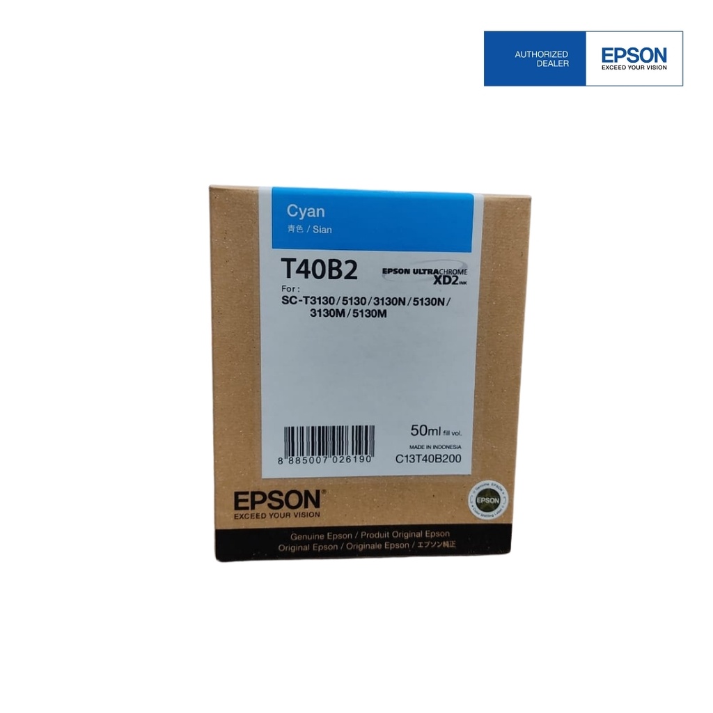 Epson SureColor T3130 T3130N T5130 Cyan 50ml C13T40B200 | Shopee ...