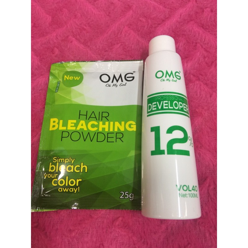 OMG Bleach Powder and Oxidizer Set | Shopee Philippines
