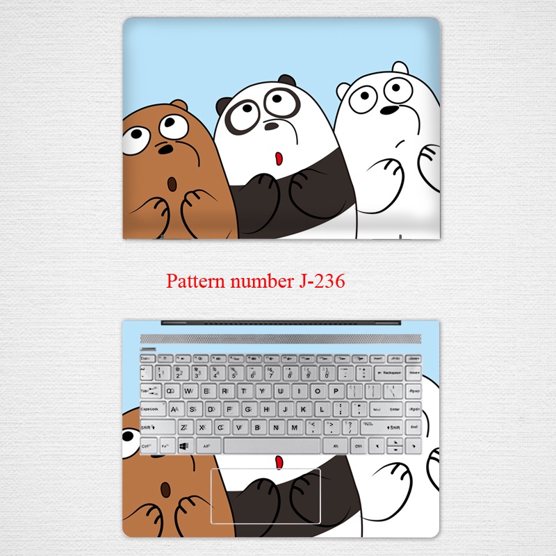2pcs Universal Kumamon Laptop Stickers Decal Self-adhesive VINYL 12 13 ...