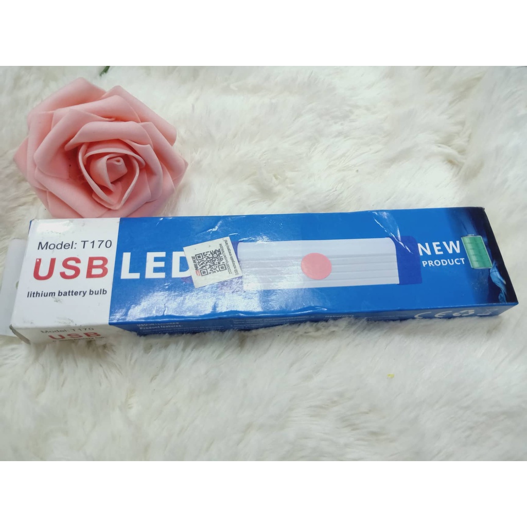 USB T170 Led light lamp lithium Battery Bulb with Magnet ( Pink ...
