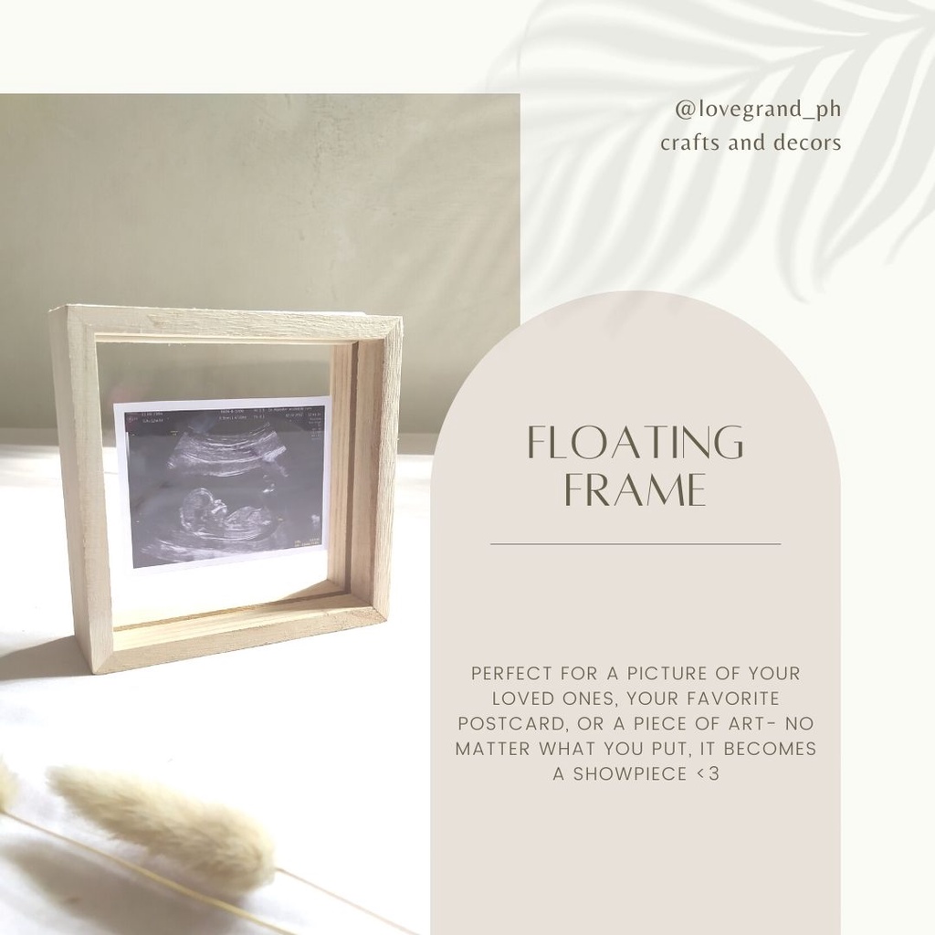 LoveGrand Minimalist Wooden Floating Frame (S, M, L) | Shopee Philippines