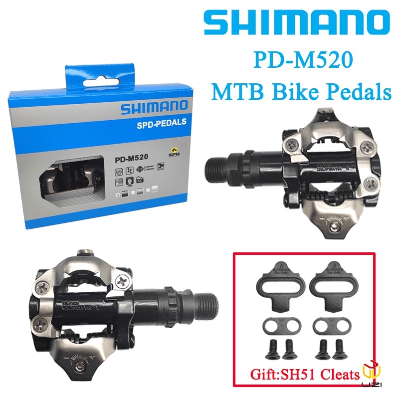 Mountain bike discount cleats and pedals