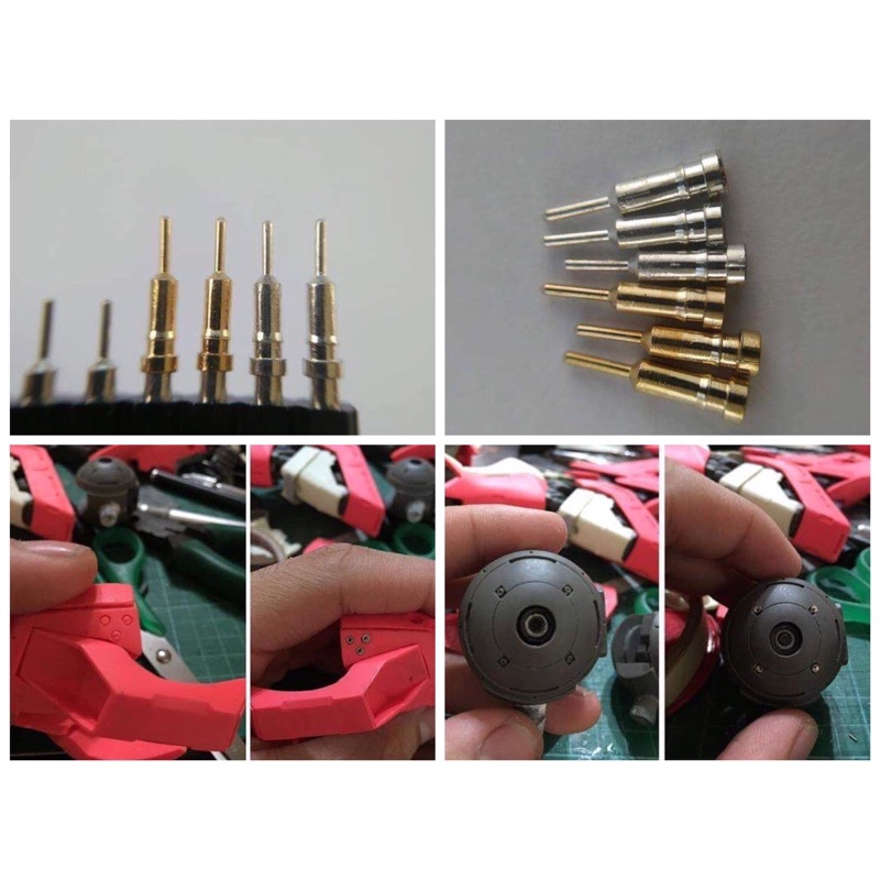 40 pcs IC Pins Gundam Modification Silver and Gold | Shopee Philippines
