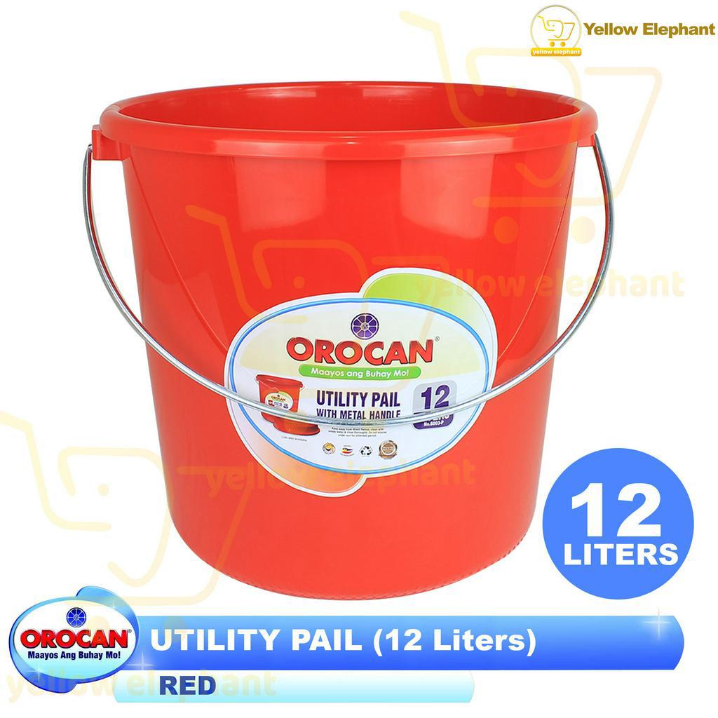 Orocan Utility Pail 12 Liters (BLUE, GREEN,RED) | Shopee Philippines