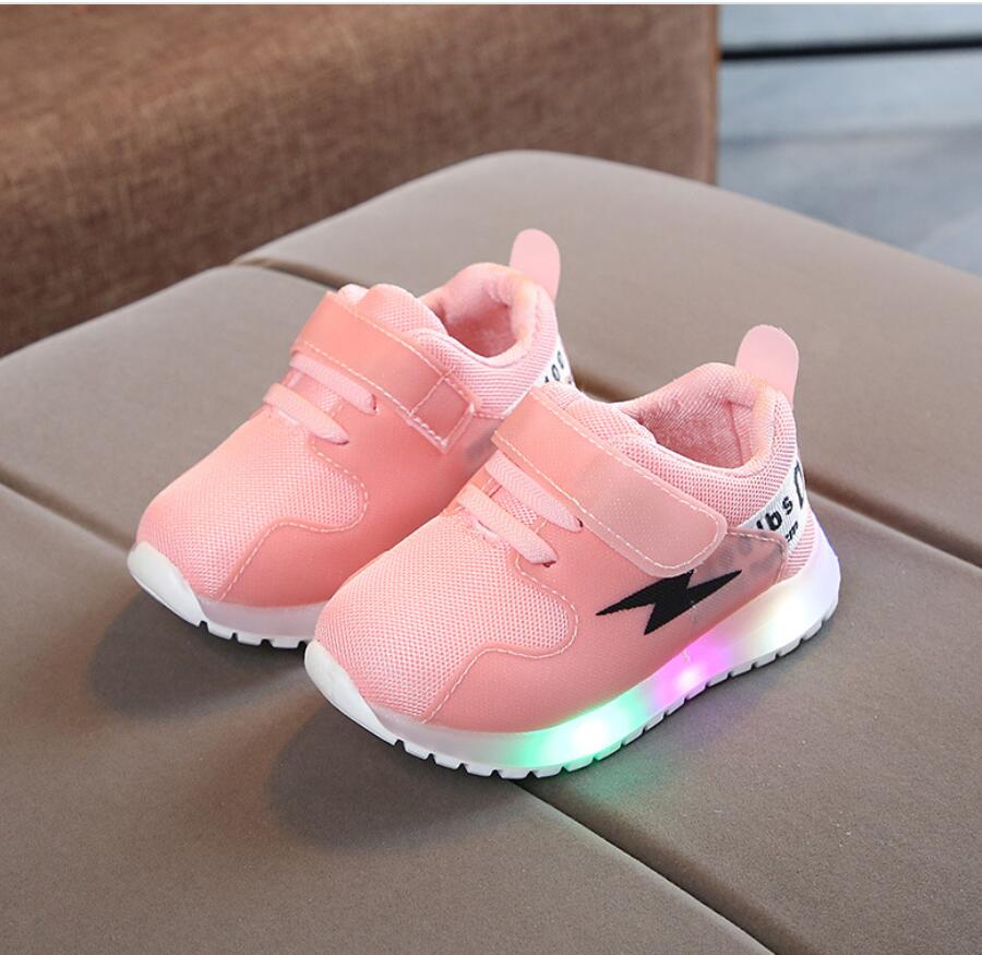 Kids Boys girls shoes mesh light sneakers luminous baby shoes 1 6 years old kids sports shoe Shopee Philippines