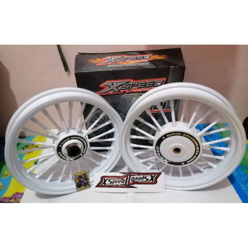 XSPEED R24 WHITE AND GOLD for MIO, BEAT, CLICK, SKY DRIVE | Shopee ...