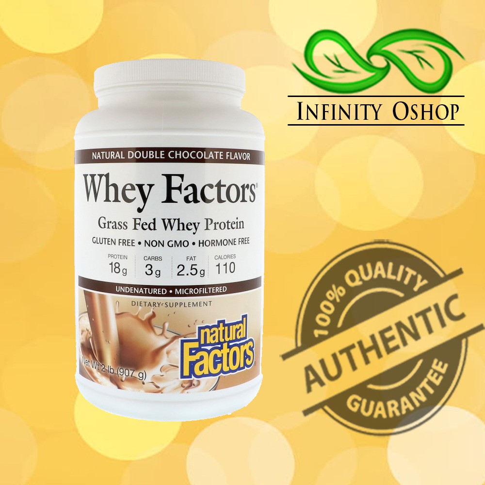 Natural Factors, Whey Factors, Grass Fed Whey Protein, Natural Double