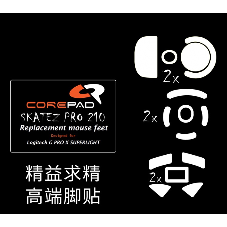 Nuclear Corepad Logitech GPXS Mouse Foot Sticker SUPERLIGHT GPW Second ...