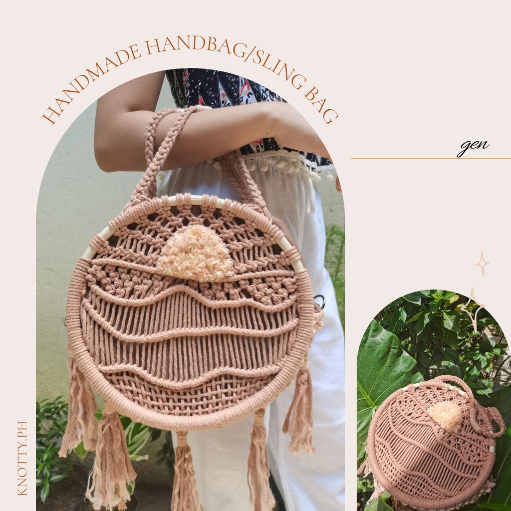 Macrame sling bag online design