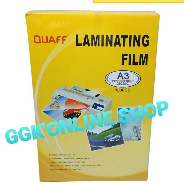 QUAFF LAMINATING FILM A3 SIZE 250MIC. Shopee Philippines