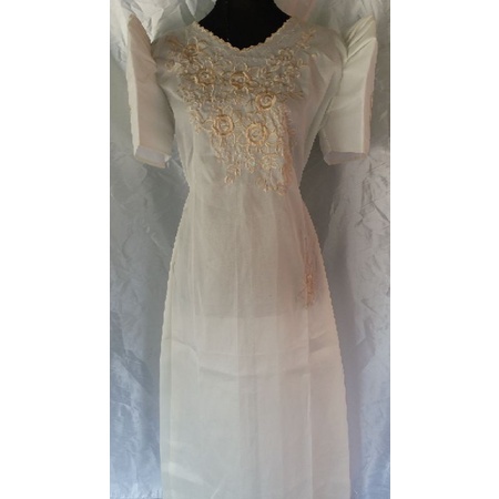 White store burial dress