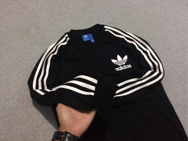 Adidas California Trefoil Long Sleeve Black Shopee Philippines