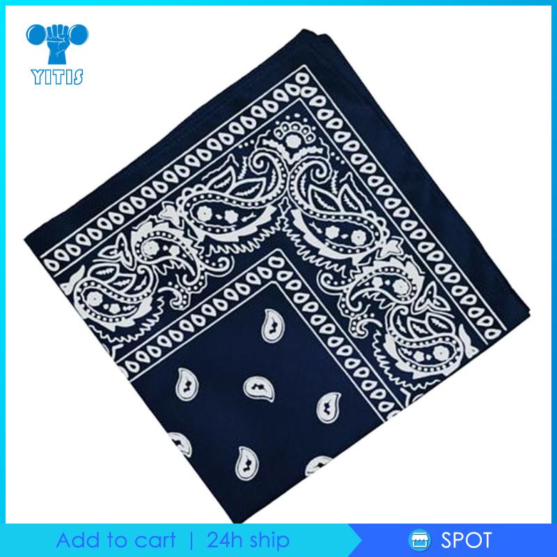 Cotton Paisley Bandana Cowboy Head Scarf Head Wrap 55 x 55cm | Shopee ...