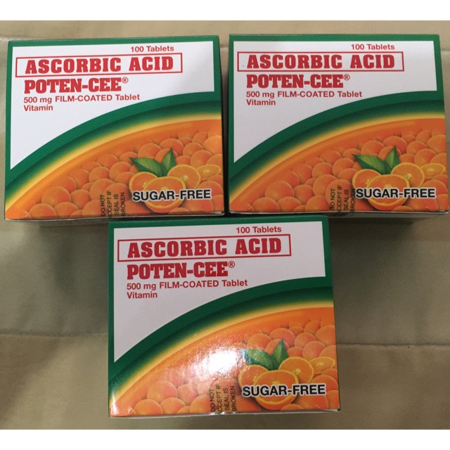 Ascorbic Acid / Vitamin C (PotenCee) 500mg tablet, SugarFree Shopee
