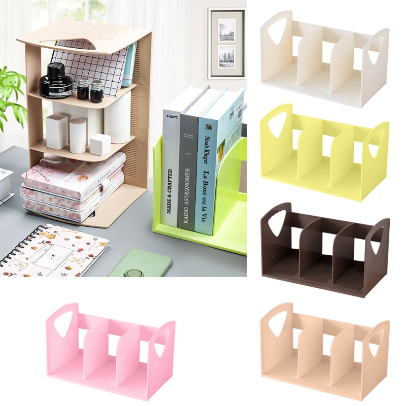 Stat Adjustable Desk Organizer Shelf Storage Rack Bookshelf Organizer