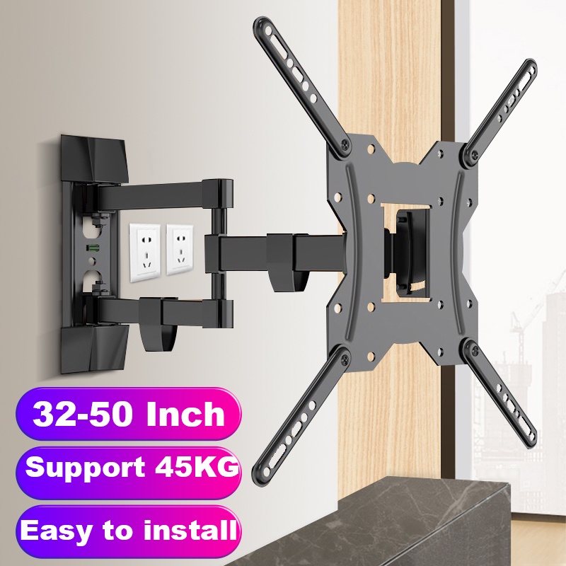 TV Wall Mount Bracket for 14 to 55 inch LCD/LED TV Retractable