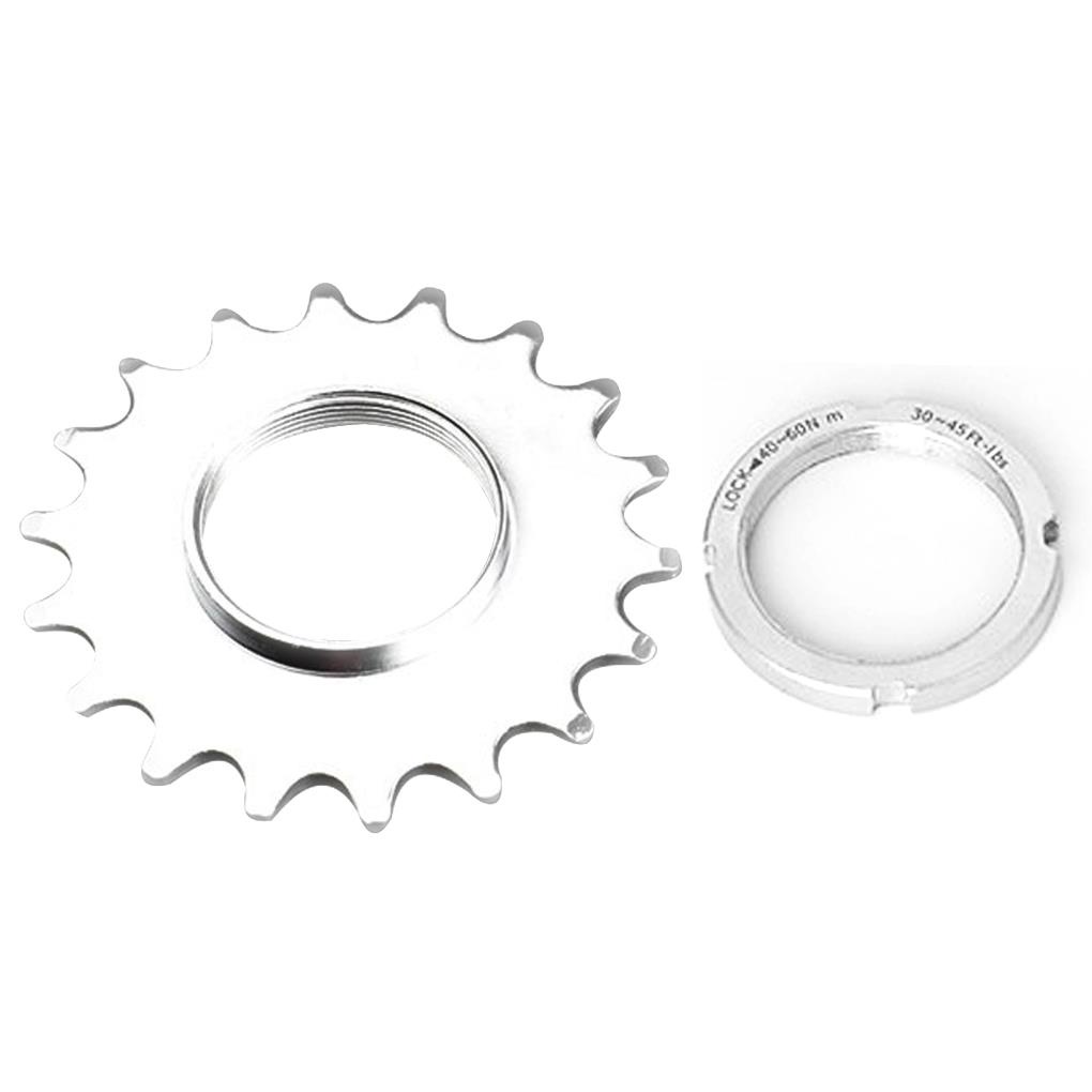 Fixed Gear Mountain Bike Wheel Cog Bicycle Threaded Sprocket Lock Rings