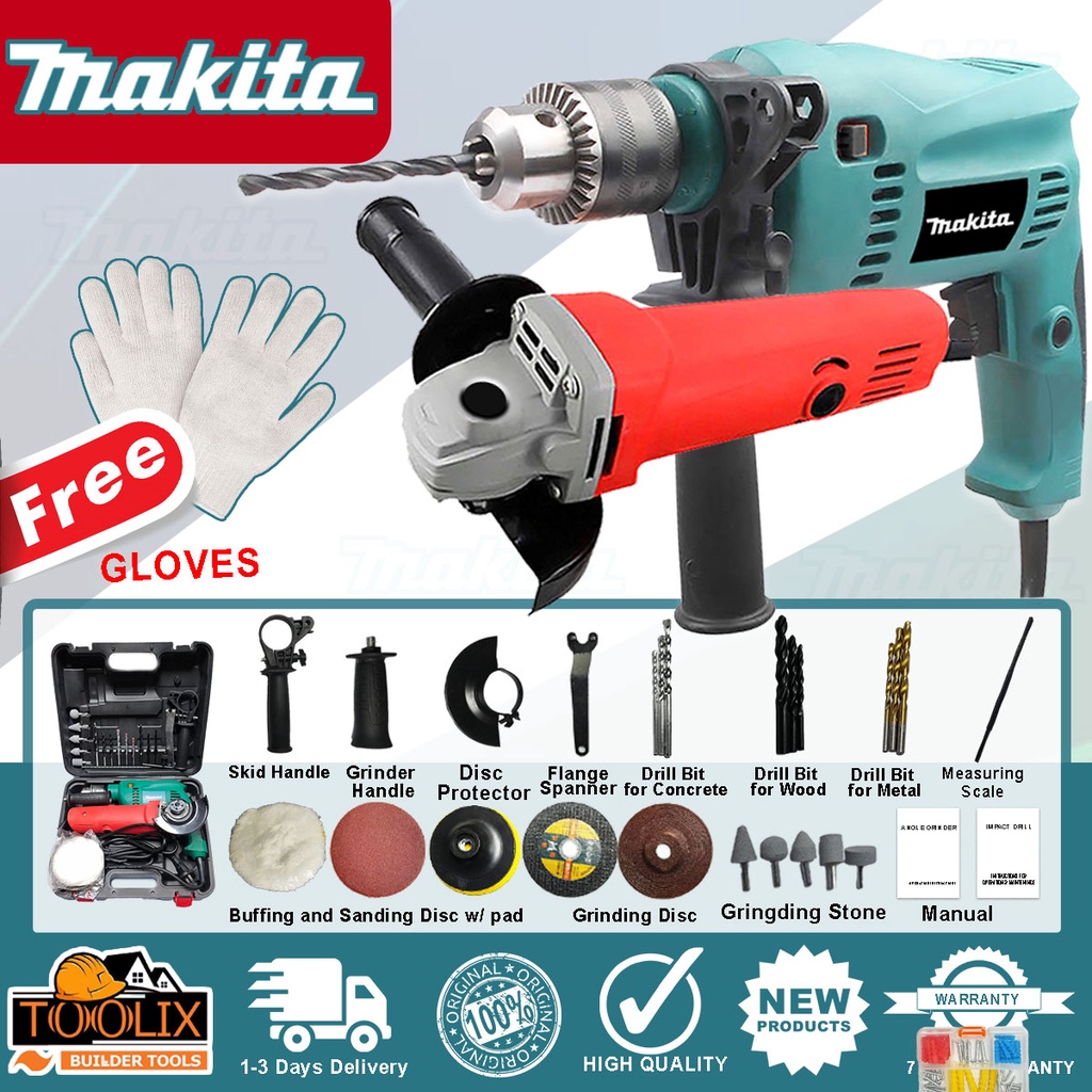 Makita Barena Drill Set Barena And Grinder Set Makita Power Tools Set ...