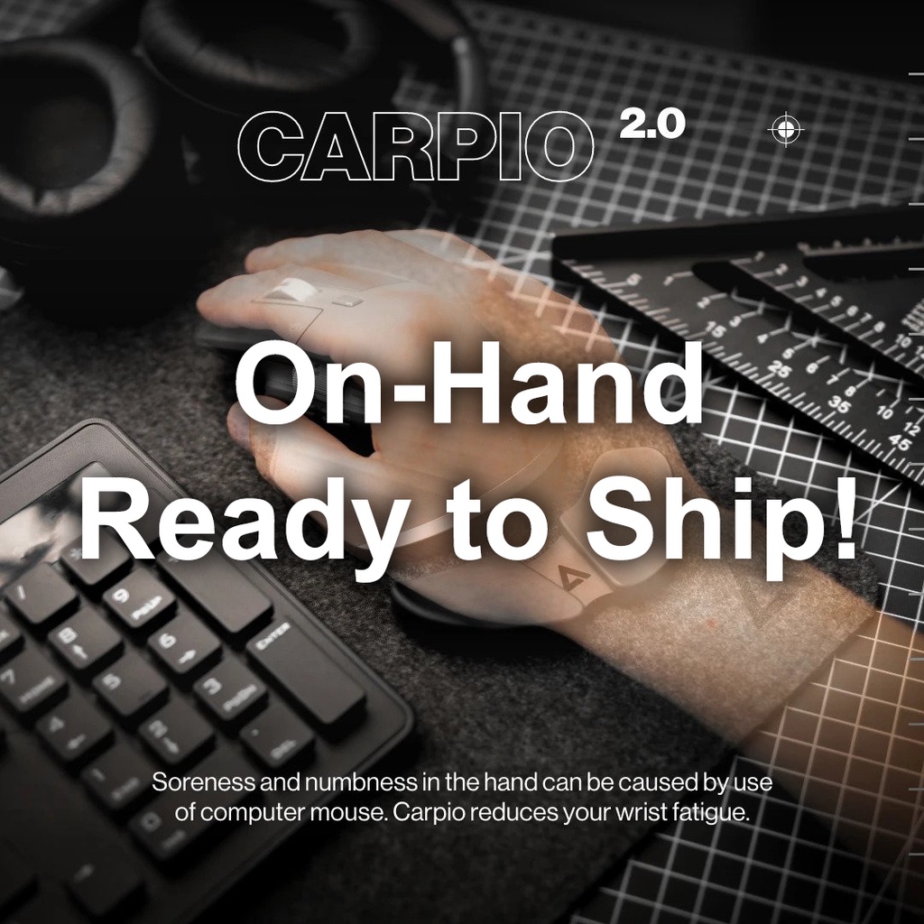 [COD] DELTAHUB Carpio 2.0 Ergonomic Wrist Rest Mouse (on hand ready