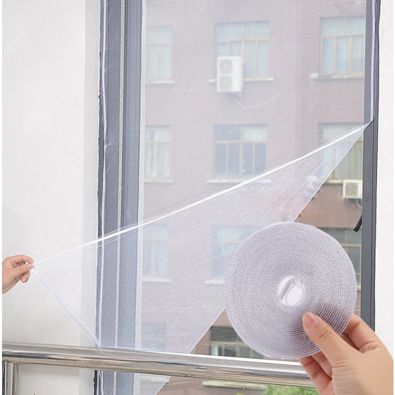 DIY Anti-Mosquito Net Insect Fly Screen Window Mesh With Self-adhesive ...