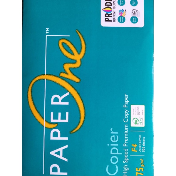 [1 RIM 500 L] PAPER F4 75 GRAM PAPERONE / HVS FOLIO PAPER 75 GRAM ...