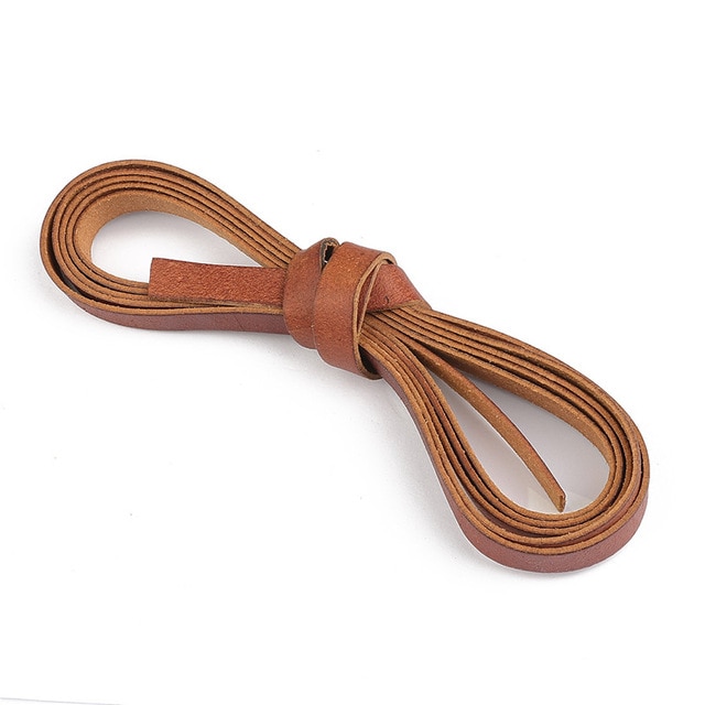 2 Meters Retro High Quality Genuine Leather Cord 1.5-10mm Round/Flat ...