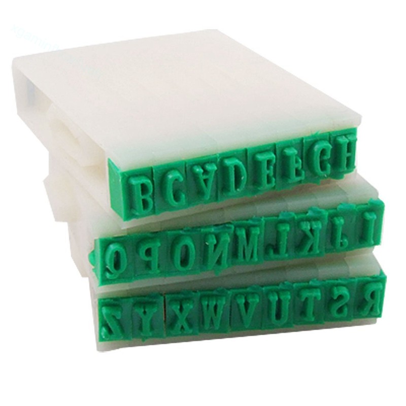 Detachable 26-Letters English Alphabet Plastic Stamp Set | Shopee ...