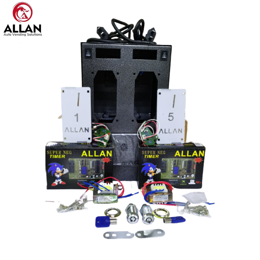 ALLAN Complete Set Pisonet COMBO 7 /High Power Relay Coinslot Box ...