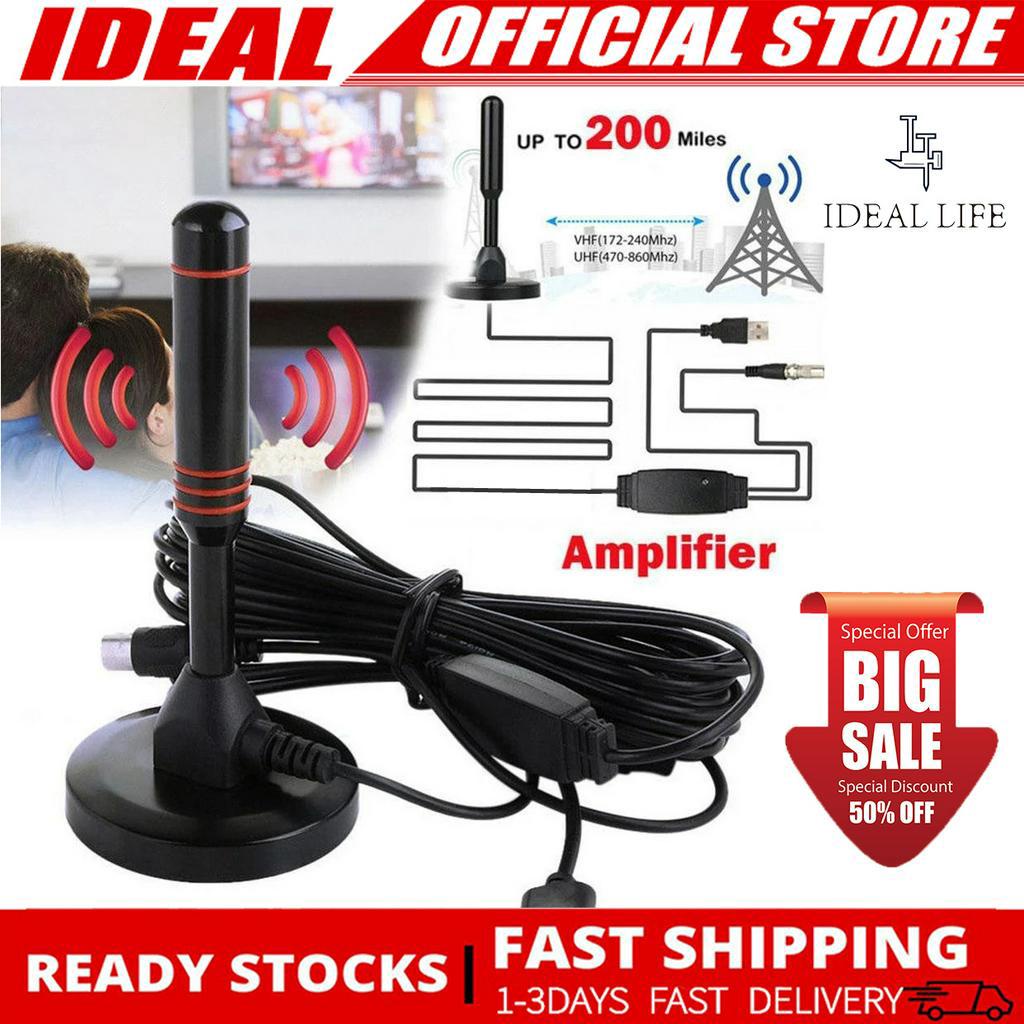Amplified HD Digital Indoor TV Antenna Long Range, 4K/1080p Support for