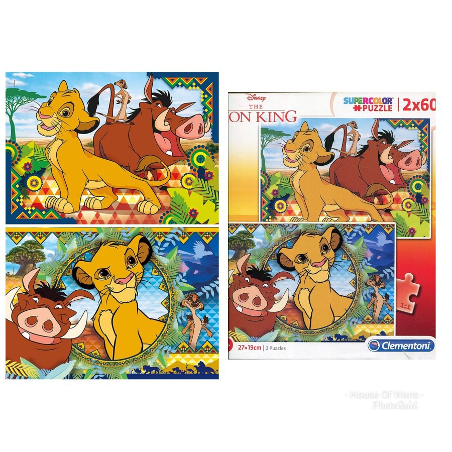CLEMENTONI DISNEY LION KING PUZZLE 2X60 PCS MULTI COLOR | Shopee ...
