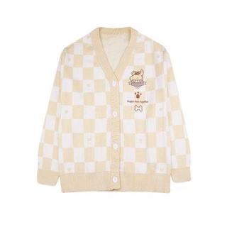 Sanrio My Melody Cinnamoroll Kuromi Sweater Kuromi sweater JK Uniform Plaid  Cardigan | Shopee Philippines