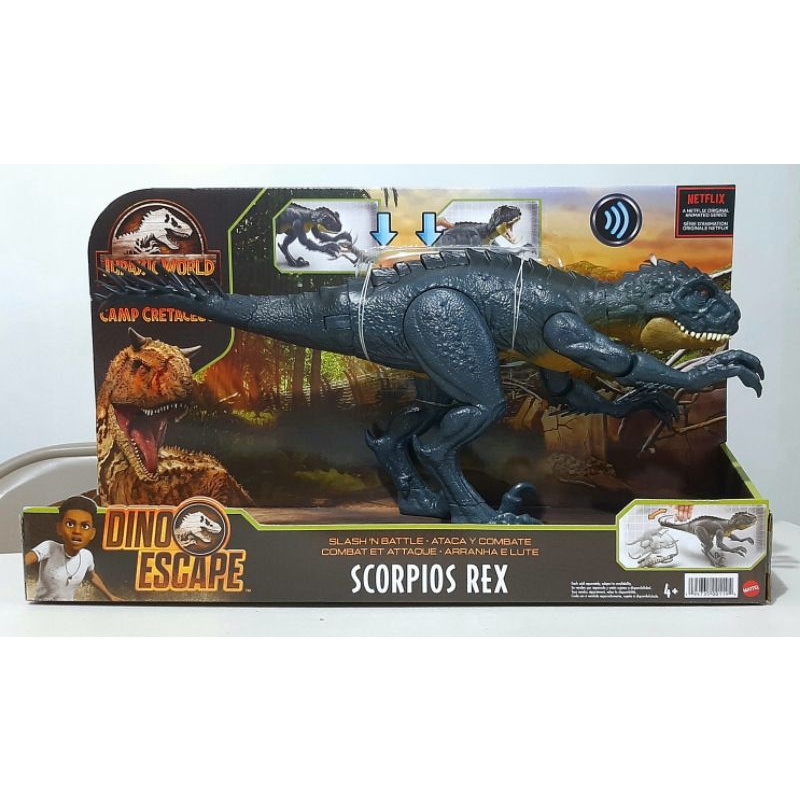 Jurassic World Scorpios Rex By Mattel Camp Cretaceous Slash N Battle Shopee Philippines 2755