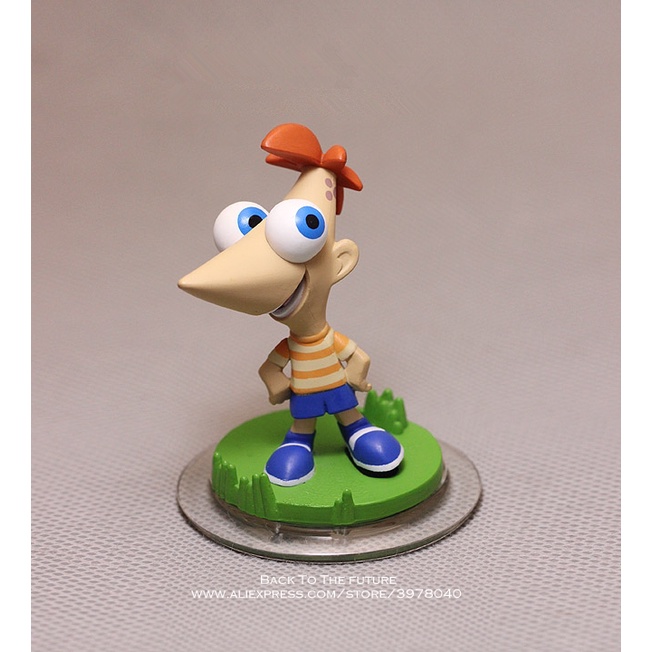 Disney Phineas and Ferb 7.5cm mini PVC Action Figure Posture Model ...