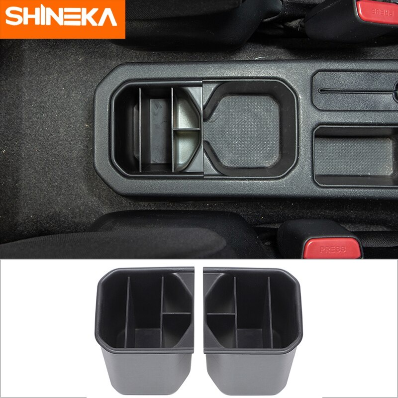 Shineka Stowing Tidying Car Gear Shift Water Cup Holder Storage Box