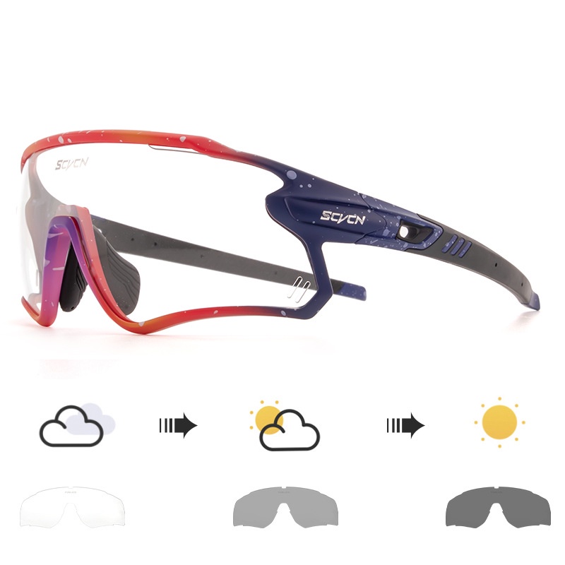 2022 Men's Outdoor Sports Photochromic Riding Glasses ColorChanging