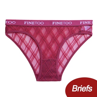 Finetoo Women Low Waist Panties Transparent Mesh Underpants M-2xl