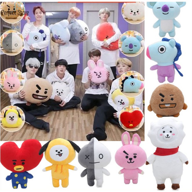 Bts with store stuffed animals