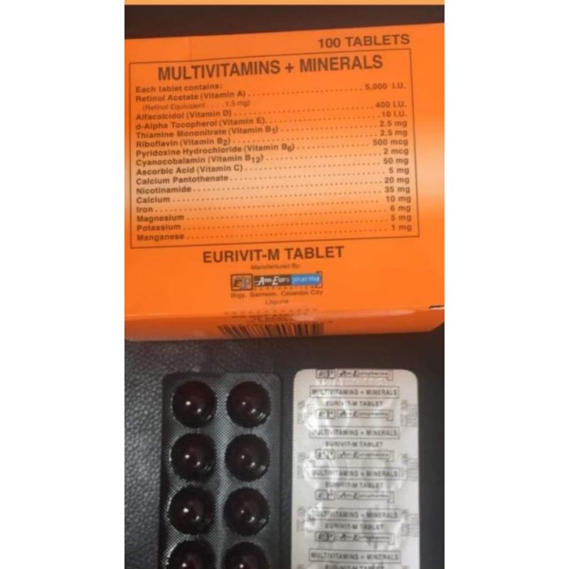 Eurivit Multivitamins Shopee Philippines