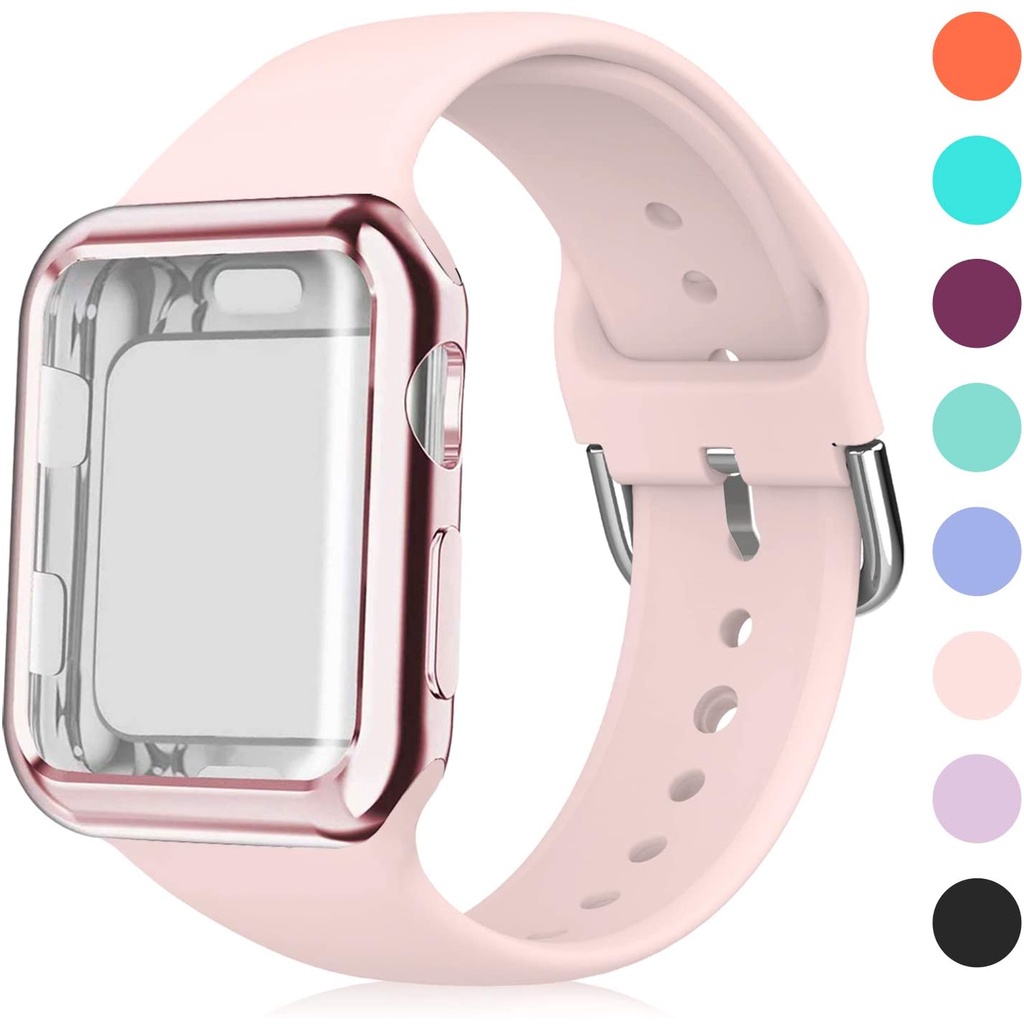 (Case+Strap)For Smart Watch Series 7 41mm 45mm Strap Band 44mm with ...