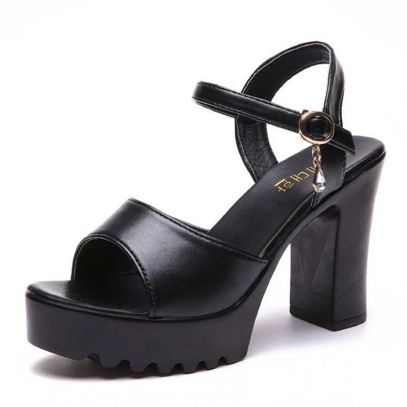 J&B H06 Best Selling Sandals Heels Korean Style Block Heels Hot Mules ...
