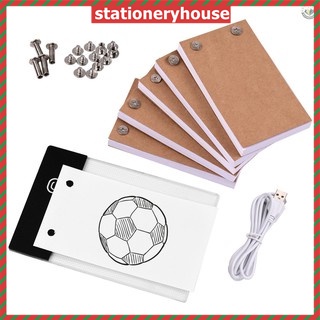 Blank Flip Book Kit With 300 Sheets Animation Paper Flipbook Binding Screws For Led Tracing Light Pad Drawing Sketching Animation Cartoon Creation