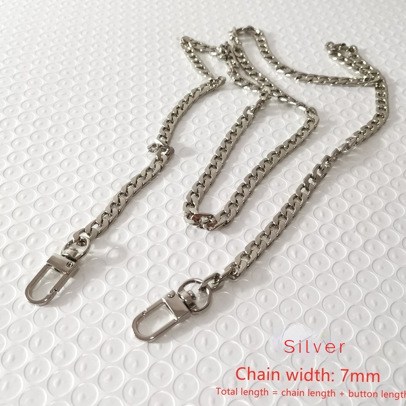 60/100/120cm Metal Chain Bag Strap Sling Replacement DIY Shoulder Bag