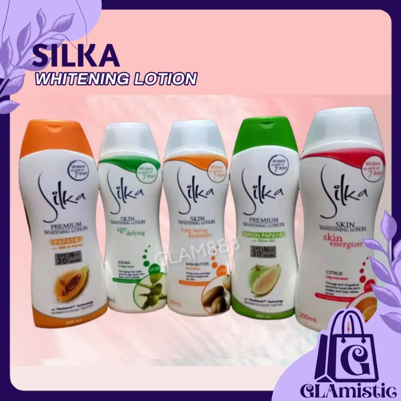 Silka Whitening Lotion 200ml Shopee Philippines