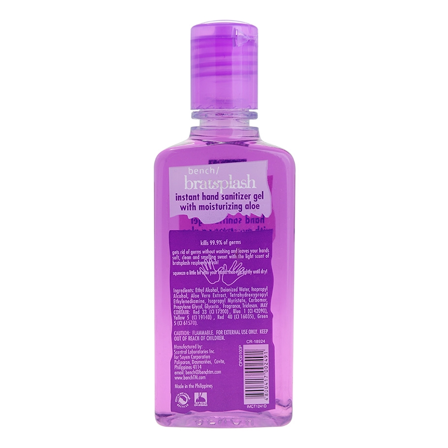 BENCH/ Bratsplash Hand Sanitizer Raspberry Crush 100ml | Shopee Philippines