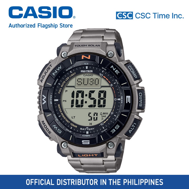 Casio watch with barometer and clearance altimeter