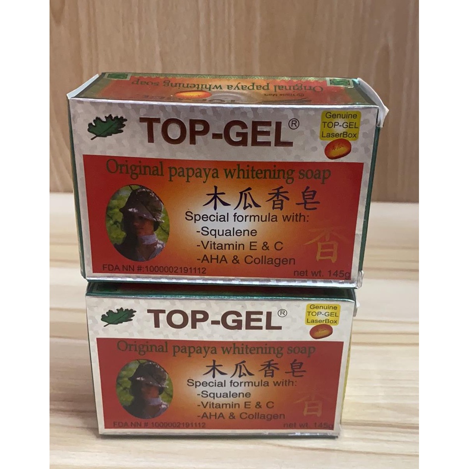 TOPGEL PAPAYA WHITENING SOAP. Shopee Philippines