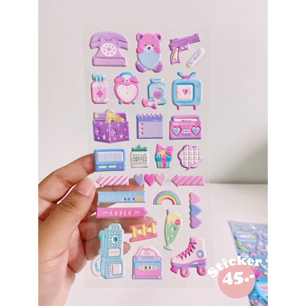 PVC Embossed Stickers DIY Very Cute Pattern | Shopee Philippines