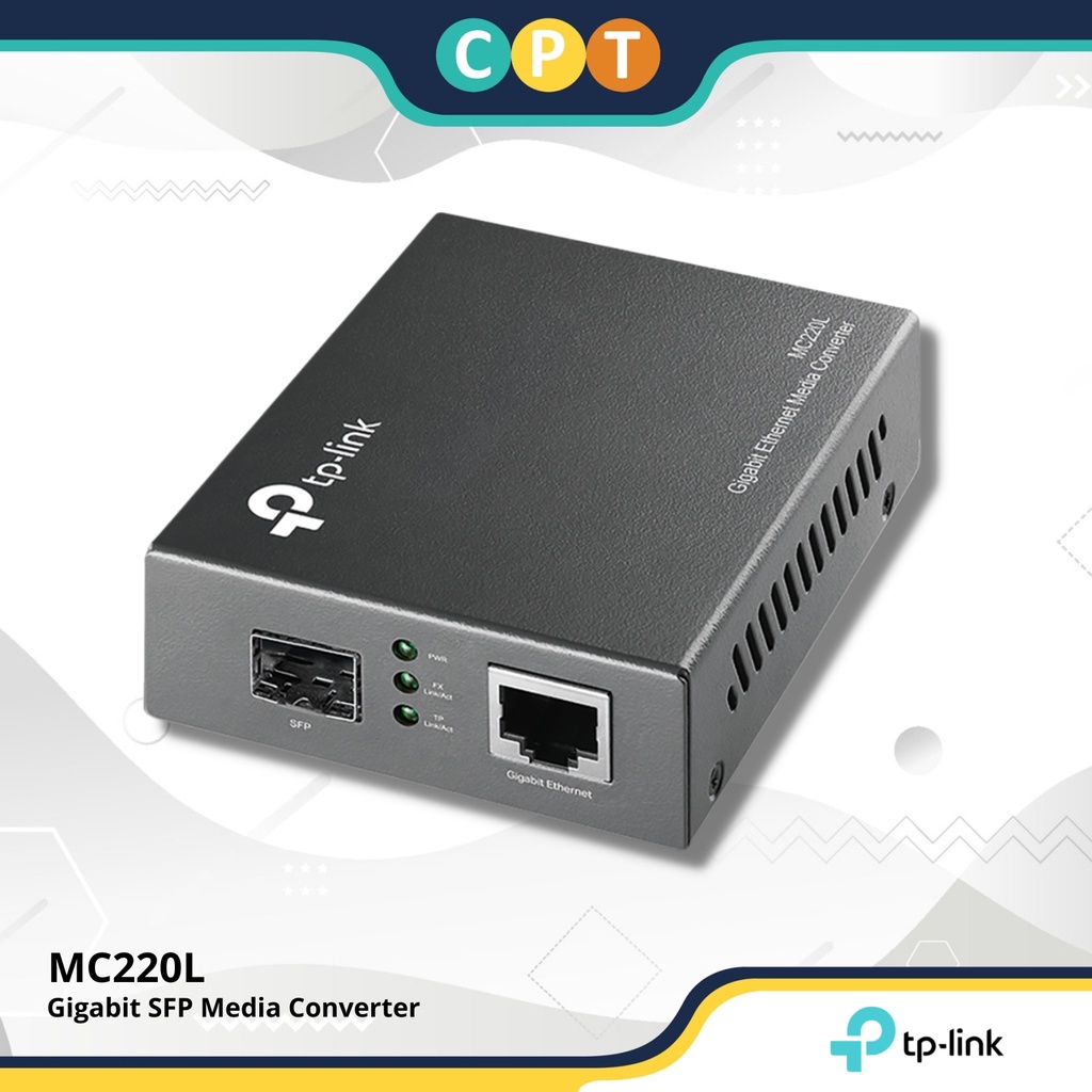 TP-Link MC220L Gigabit Ethernet Media Converter | Shopee Philippines