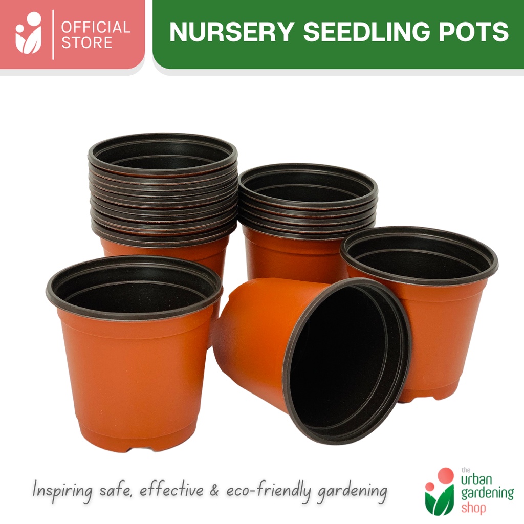 THE URBAN GARDENING SHOP Durable Nursery Seedling Pots Plastic Re ...